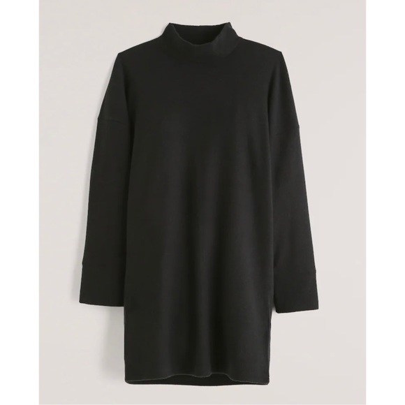 Abercrombie \u0026 Fitch Dresses | Abercrombie \u0026 Fitch Cozy Knit Mini Dress Black Size Small Petite | Color: Black | Size: SP | Nikinikinine's Closet